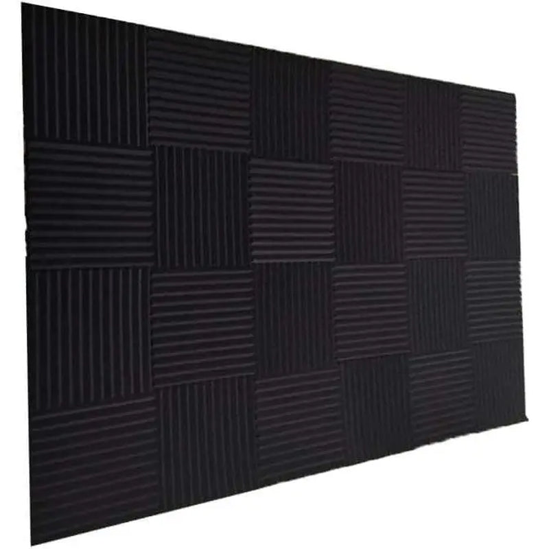 50 Pack Acoustic Panels Soundproof Studio for Walls Sound Absorbing Panels Sound Insulation Wedge for Studio, 1" X 12" X 12" (Black)