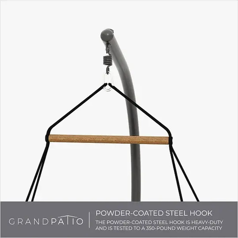 GRAND PATIO ROYAL Outdoor & Indoor Hanging Egg Swing with Stand, Hammock Chair