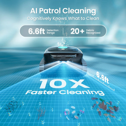 Aiper Scuba V3 Robotic Pool Cleaner, Wall & Waterline Cleaning, Cordless Pool Robot