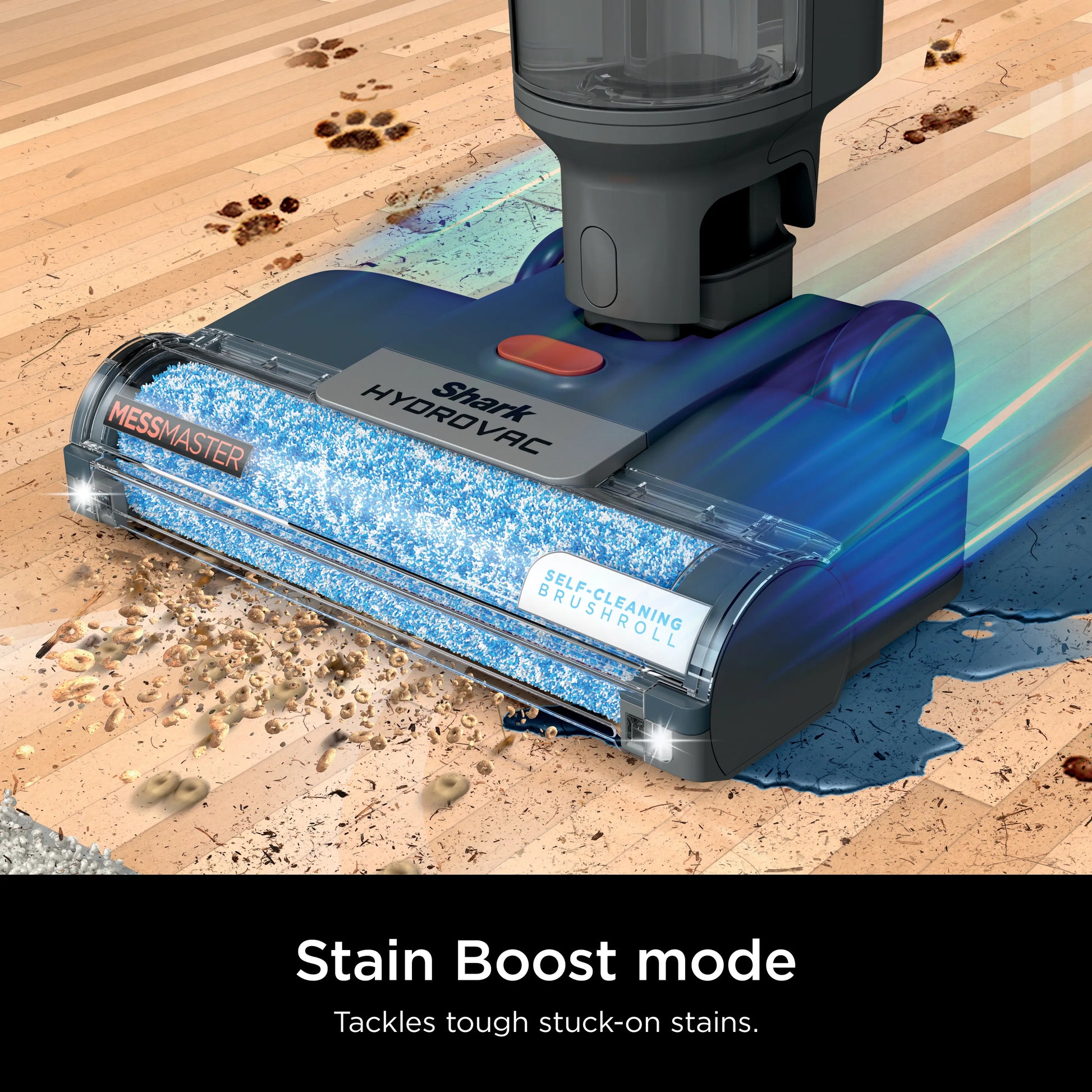 Shark Hydrovac Messmaster Corded 3-In-1 Vacuum, Mop and Self-Cleaning System - WD161
